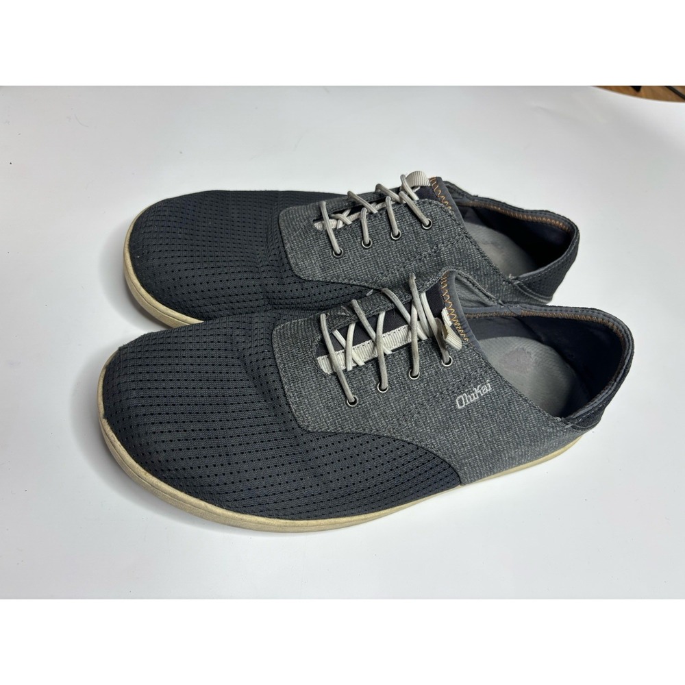 OluKai Nohea Moku Slip On Shoes / Dark Shadow / Mens 10.5 EU 43.5 Casual